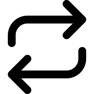 Icon of two arrows in a circle